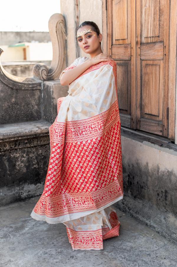 Rajyog Kiyana Silk Fancy Weaving Saree Collection